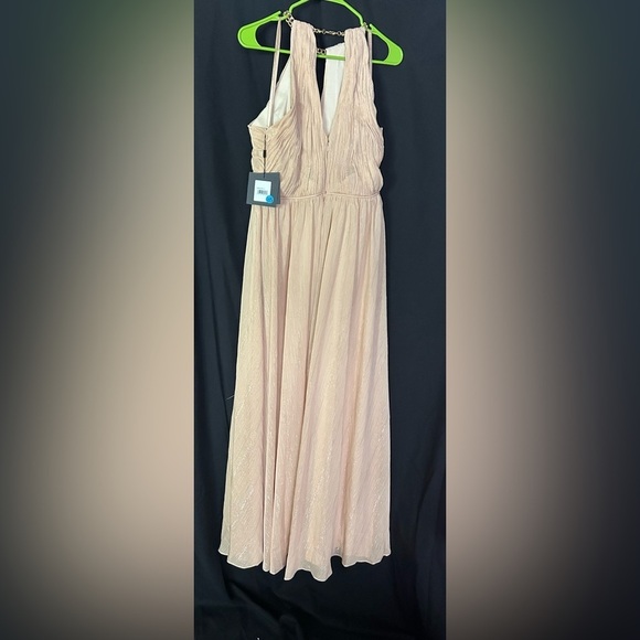 MAC DUGGAL 55822 NWT Chain Trim Keyhole Halter Neck A Line Gown - Picture 5 of 7